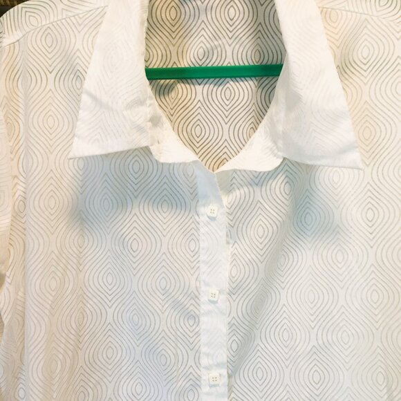 Miraclesuit Sun Dress Coverup Size 2X White Tie Front Cotton Blend - Picture 5 of 8